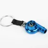 Car Key Car Whistle Sound Turbo Turbine Long Style Metal Keychain Key Chain Ring Keyring Keyfob Pendent Car Auto Part Charger Spinning x0718