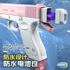 Gun Toys Electric Water Gun Toy Bursts Children's High-pressure Strong Charging Energy Bared Water Automatic Water Spray Glock 230718