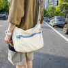 Torby wieczorowe damskie vintage płócienne torebki prosto ramię w ramce torba na ochronę środowiska Koreańska torba komunikatorów y2k unisex czarna torba na zakupy 230718