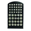 New Arrival 18mm & 12mm Mix Snap Button Display Stands Fashion Black Acrylic Interchangeable Ginger Snap Jewelry Holders Board295e