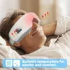 Masseur pour les yeux Vibration de pression d'air chauffée intelligente Bluetooth Soulager la Fatigue Airbag Massage Care 230718