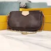 Designerskie torby zewnętrzne 3 sztuki Zestaw wysokiej jakości Kobiety torebki damskie Multi Pochette Akcesoria Crossbody ramię 298i