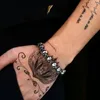 Urok bransoletki męskie czaszki z koralikami punkową pierścionek ręczny gotycki biżuteria akcesoria na Halloween Prezenty