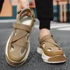 Zapatos de vestir para hombre 2023 Prendas de vestir de verano Sandalias de conducción Suela gruesa Antideslizante Baotou Sports Beach Sneakers Hombres 230718