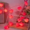 Strings Wood Love Heart 1M 10 LED String Light Romantico San Valentino Lampada a batteria Decorazione di nozze per feste Lucine