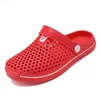 Slippers Child Cool Slippers Summer Hole Shoes Wading Light Kids PU Garden Shoes Cream-Colored Beach Flat Sandals L230719