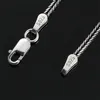 BALMORA Real 925 Sterling Silver Foxtail Chains Chokers Long Necklaces for Women Men for Pendant Jewelry 16-32 Inches262z