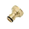 Equipamentos de irrigação Rosca fêmea 3/4" 1" Conector rápido de latão Jardim Nipple Torneira Encaixe 1pcs