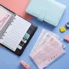 Set Binder Notebook With Zipper Pockets Budget Sheets Faux Leather A6 Hand Account Bills Organizer Office Supplies