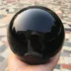 2020 1pcs Natural heavy Natural Black Obsidian Sphere Large Crystal Ball Healing Stone Foe Home Decoration317i