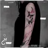 Goth Butterfly Tattoo Waterproof Temporary Tattoo Lasting Fake Tattoo for Woman Men Sexy Arm Tattoo Crack Tattoo Sticker