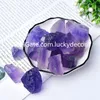 Natural Raw Blue Purple Fluorite Rocks Home Decor Brilliant Oregelbundet Rough Healing Quartz Crystal Chakra Gemstone Chunks "The Stone of Genius" Mineral Prov Bulk