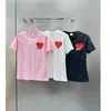 23SS Women Designer Clothing T-shirt Damskie T-shirt Okoła szyi bawełna miłosna logo koni drukowanie krótkiego rękawu T-shirt Wysokiej jakości damskie ubrania A1