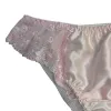 Natural Silk Womens Low Rise Panties With Lace Size US S M L XL XXLZZ