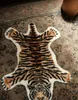 Alfombras Tiger Home Baño Alfombrilla antideslizante Piso de lana de imitación Dormitorio Antideslizante Alfombra con estampado de animales