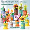 Blocs bricolage cadeau romantique plantes blocs de construction plantes succulentes cactus bonsaï arbre jardins modèle briques cadeau d'anniversaire festif décor à la maison R230720