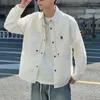 Camicie casual da uomo Primavera Autunno Camicia a maniche lunghe Uomo Cotone Moda coreana Bottoni oversize Giacca Abbigliamento uomo di alta qualità 2023