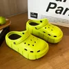 Projekt 7 cm wysokie pięty Slajdy Letnie otwór oddychający Sandały Sandały Dziewczyny Flip Flops Beach Buty Eva Casual Kaptle 230718