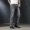 Brand Quality Mens Jeans Dark Grey Color Denim Cotton Ripped For Men Fashion Designer Biker Jean Size 28-40 Men's348z