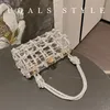 Вечерние сумки французского стиля Bling Crystal Fashion All Match Womens Bag Elegant Spring Swellet и Hander Party 230719