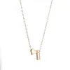 Naszyjniki wiszące mody maleńkie serce delikatny Naszyjnik Złoty srebrny kolor litera Nazwa Choker for Women Jewelry Gift263c