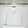 新しい23SSパリブランドデザイナーメンズセーターフード付きシャツカジュアルカジュアルロングスリーブ衣類胸刺繍カフボトムホワイトブラックレディースメンズパーカー