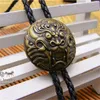 Bolo Ties Cravatta Bolo Catena della camicia retrò Collana in pelle di corda con testa di drago Cravatta lunga HKD230719