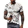 Summer New Cool Personality Poker graphic t shirts Men Casual Fashion Originality Card Pattern Tees 3D Printed Short Sleeve Tops