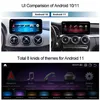 10 25 Qualcomm Android 11 6G RAM 128G ROM Rádio do carro Navegação GPS Bluetooth WiFi Unidade Principal Tela Para Mercedes GLK Classe X2183h