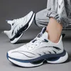 2023 New Womens Mens Running Sneakers Shock Absorbing Casual Walking Shoes Breathable Sports Trainers White Blue Soft Sole