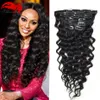 Hannah Deep Curly Clip In Human Hair Extensions 10Pcs 140G Clip In Hair Extensions Mongolian Deep Curly Human Hair Clip ins332H