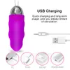 Vibrators 10 snelheden Afstandsbediening Waterdicht Silent Bullet Egg USB Oplaadbaar speelgoed voor volwassenen 230719