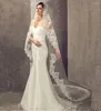 Véu de noiva aplique véu de renda catedral longo 300 150 cm acessórios de casamento Wonen