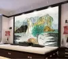 Tapety Chińskie nowoczesne zen lekki luksusowy abstrakcyjny atrament krajobraz malarstwo ściany tła