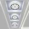 Ceiling Lights Crystal Entrance Kitchen Modern Led Lamps Circular Panel Light For Foyer Hallways Staircase Balcony Decoration HZL-063