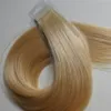 Hele 10A--Russische Remy Extensions Dubbelgetrokken Pu Tape In Hair Extensions Virgin 100% Menselijk Haar dhl2669