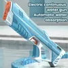 Gun Toys Pistolet à eau électrique Absorption d'eau automatique High-Tech Grande capacité Burst Beach Outdoor Water Fight Toys 230718