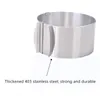 Baking Moulds 5Piece Mousse Circle 3D Round Cake Mold Stainless Steel Decoration Tool Accessories