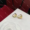 Женские серьги с серьгами буквы Ladies Ladies Designer Gold Serging Love Love Love Luxury Женщины