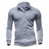 Pulls pour hommes 2023 Cardigan pour hommes Couleur unie Zipper Basic Hommes Chandails Col montant Nouveau Hiver Automne Polaire Cardigans Pour Hommes Vêtements L230719