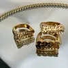 Anelli a fascia Anello personalizzato con nome Hip Hop Personalizzato Lettera in acciaio inossidabile di alta qualità Accessori unisex Gioielli con ciondoli Regalo per uomo / donna 230718