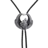 Bolo Ties Ties New Animal Wolf Shirt Leather Rope Bolo Tie Western Cowboy Bolo Tie HKD230720