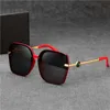 Sunglasses designer Square Women Luxury Brand Designer Vintage Retro Thin Shadow Sun Glasses Female Pilot Large Black Shades UV400 NPEM