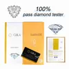 Anéis de banda Joias Moissanite pálida Cor D Half Eternity 0,225 ct Anel de casamento de prata esterlina 925 para mulheres Ouro amarelo banhado a ouro rosa J230719