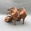 Sandálias de salto alto de 9 cm Sapatos de dança latina elegantes para mulheres Sapatos Salsa drop sapatos latinos confortáveis MS62092DTN salto baixo disponível 230718