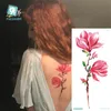 24 Stil Seksi Çiçekler Geçici Dövme Sticker Rose Lotus Şeftali Tasarım Dövme Kadınlar Su geçirmez Vücut El Sanat Sahte Tatoo