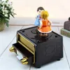Decorative Objects Figurines Couple Kiss Music Box Birthday Gift Party Supply Diy Radio Shape Antique Carved al Anime 230718