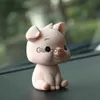 Interior Decorations Cute Shaking Head Pig Doll Car Ornaments Auto Interior Dashboard Toys Home Decor Bobblehead Pig Figures Kids Gift Accessories x0718