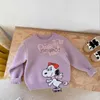 Pullover Spring Autumn Baby Sweater Cartoon Cotton Pullover Tröja Långärmad barntröjor Småbarn Baby Girl Boy Clothes EY595 HKD230719