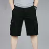 Shorts Masculino Cargo Shorts Masculino Verão Casual Mulit-Pocket Shorts 2023 Masculino Joggers Shorts Calças Masculino Respirável Grande Alto 42 44 46 Tamanho Grande L230719